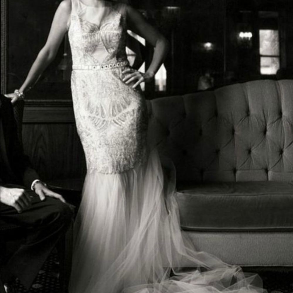 Sophisticated high fashion wedding gown